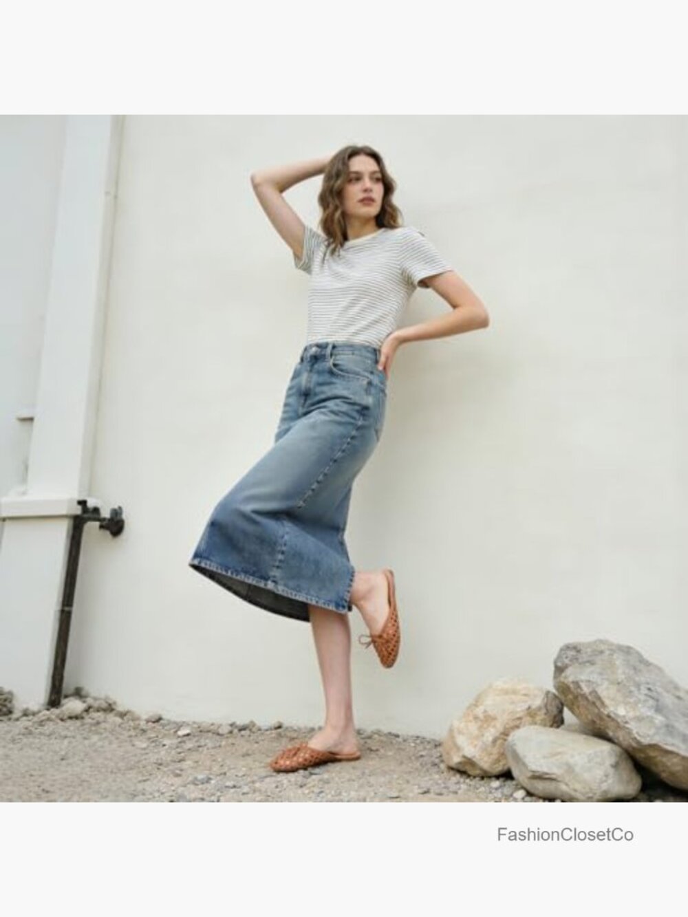 Breathable Woven Ballet Flats Slip-On Mules Lightweight No Heel - Picture 3 of 7